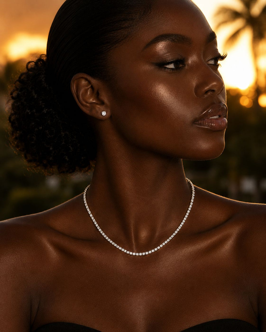 Round Diamond Necklace