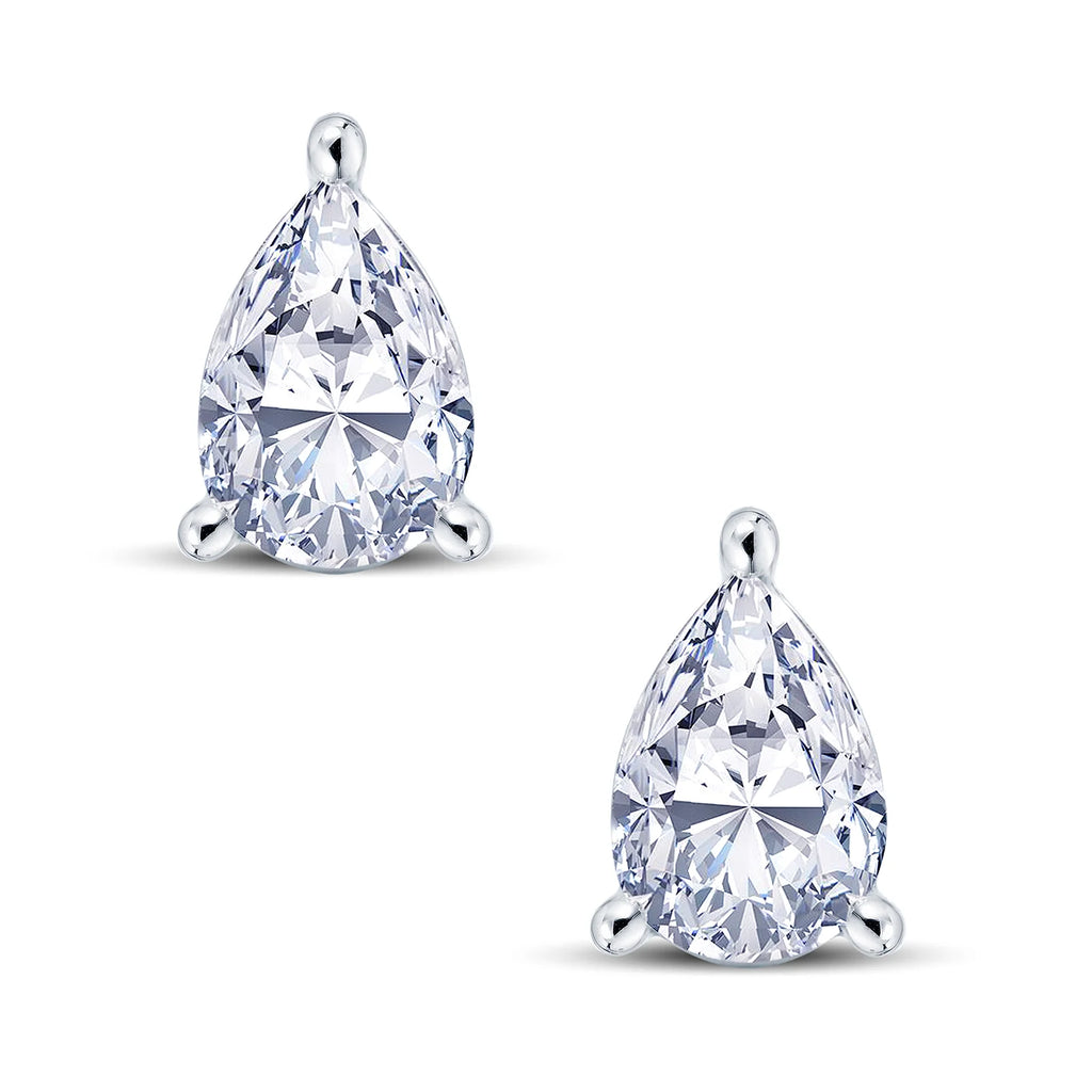 Pear Cut 18K White Gold