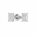 Emerald Cut 18K White Gold