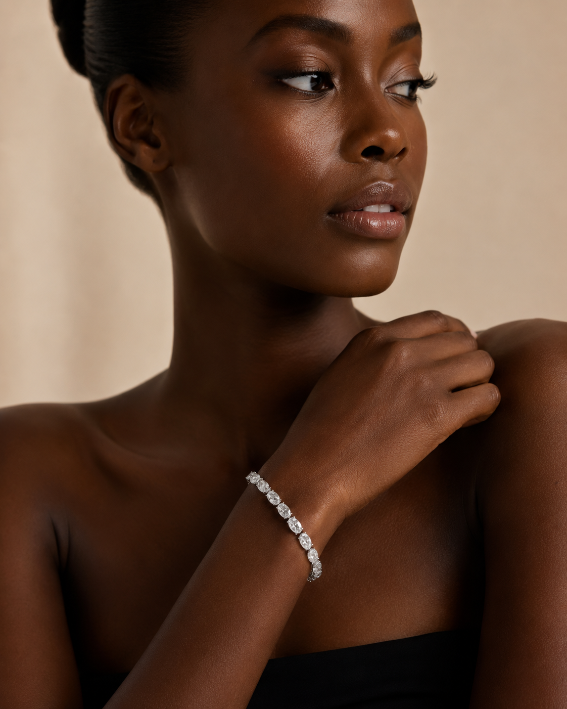 Oval Diamond Tennis Bracelet
