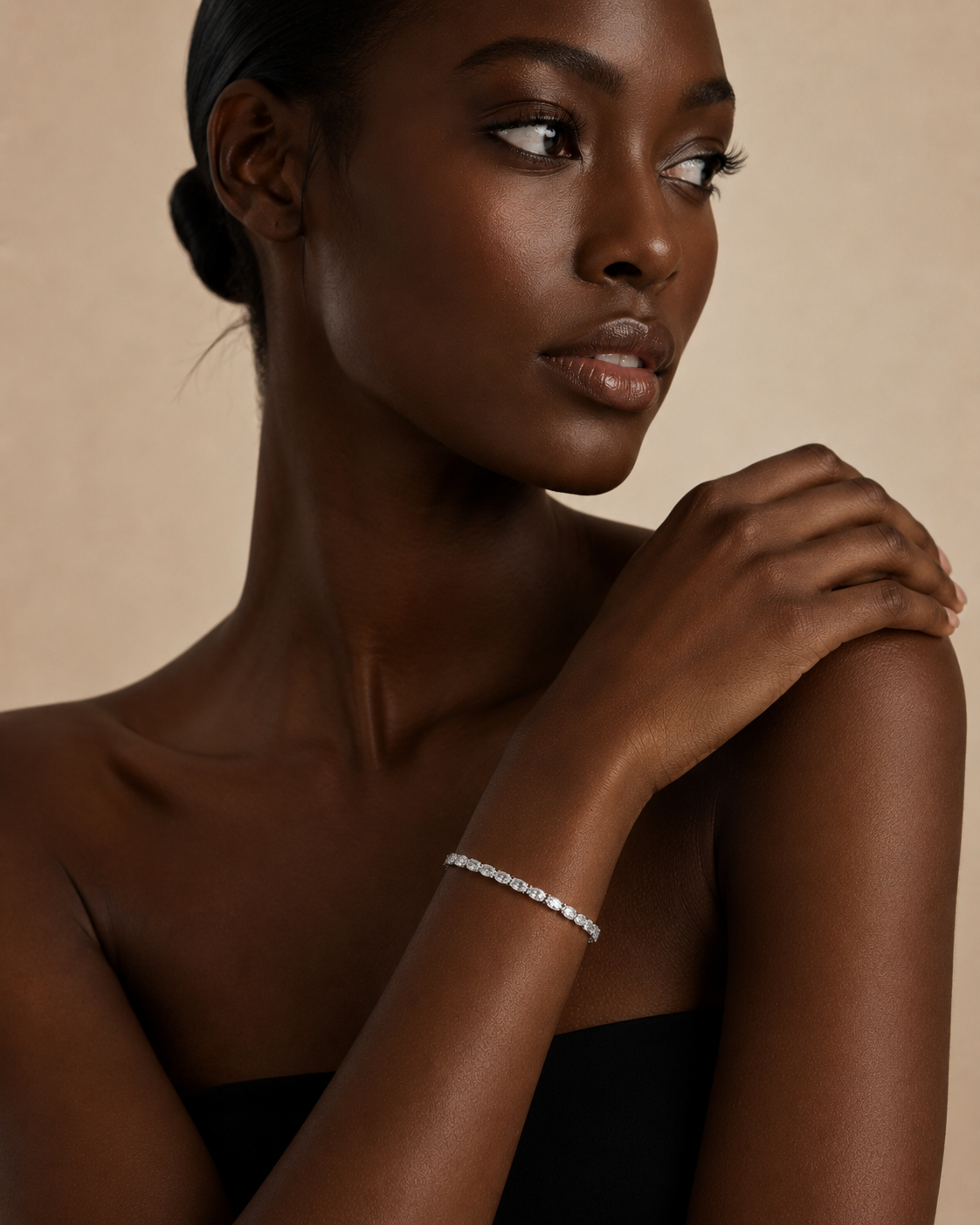 Oval Diamond Tennis Bracelet