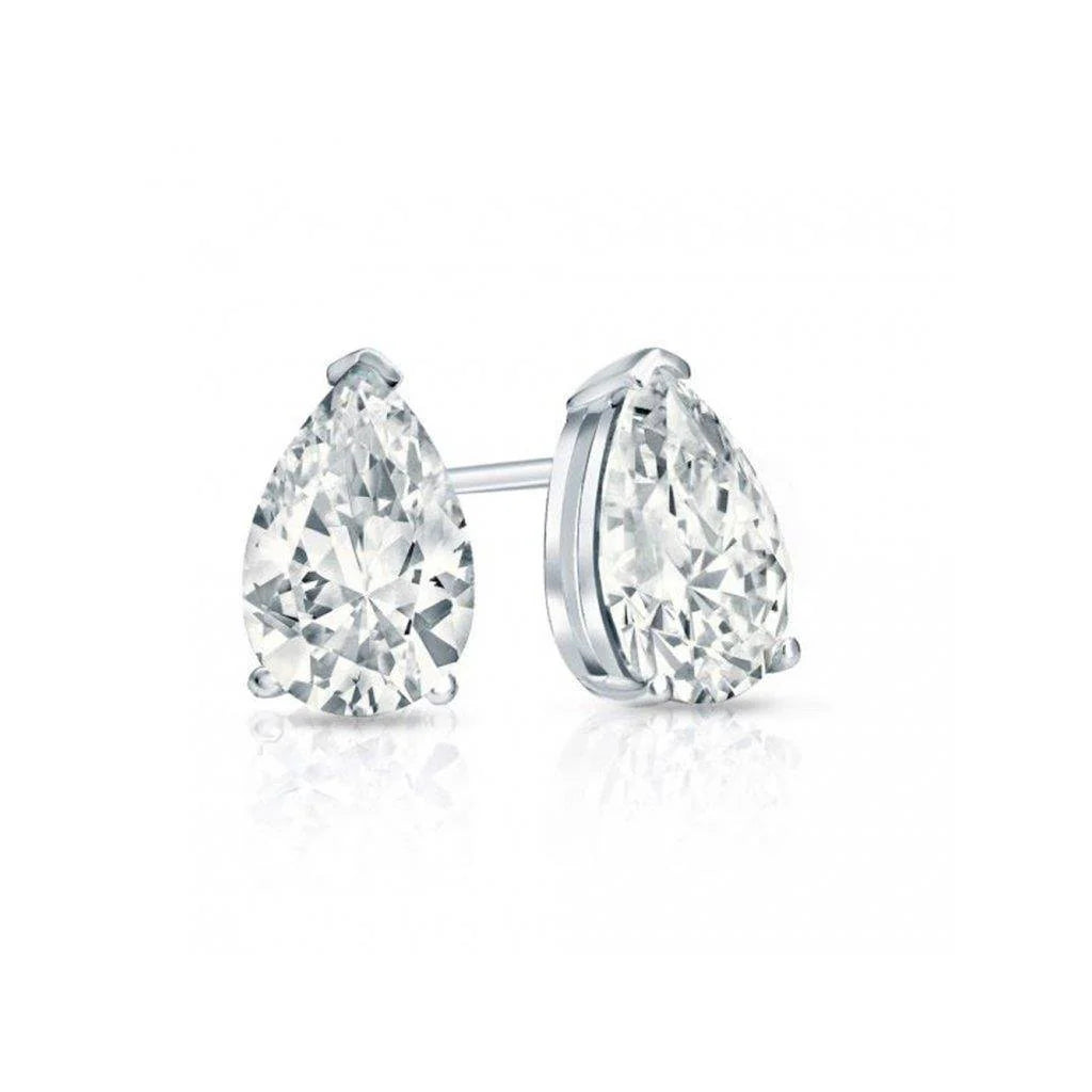 Pear Cut 18K White Gold