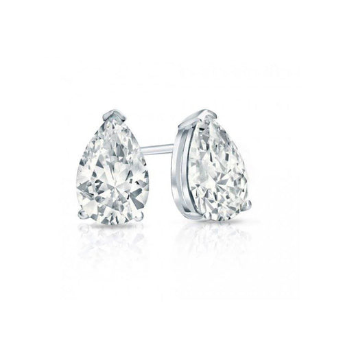 Pear Cut 18K White Gold