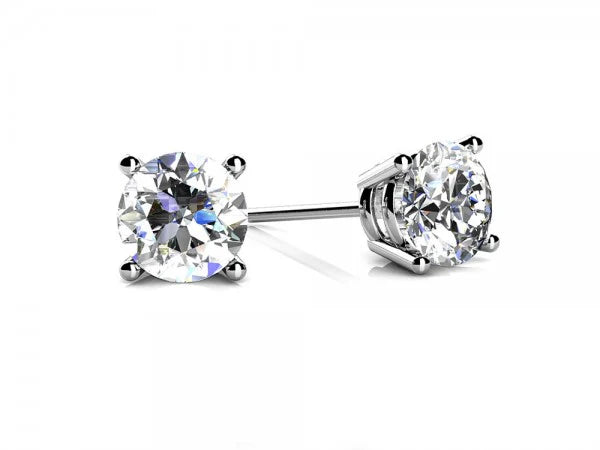 Round Cut 18K White Gold