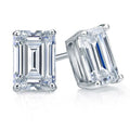 Emerald Cut 18K White Gold