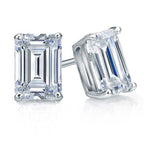 Emerald Cut 18K White Gold