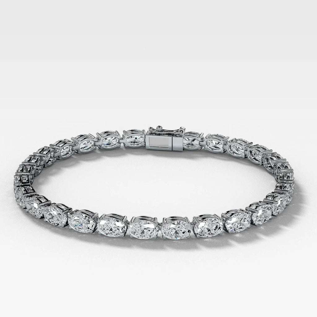 Oval Diamond Tennis Bracelet