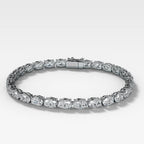 Oval Diamond Tennis Bracelet