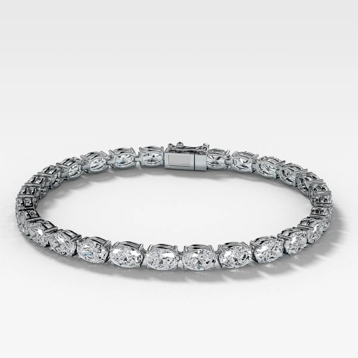 Oval Diamond Tennis Bracelet
