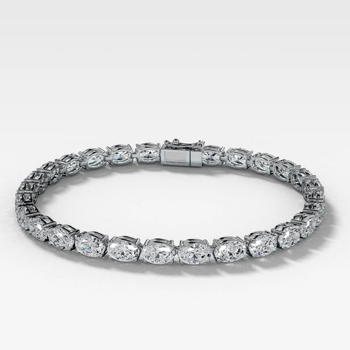 Oval Diamond Tennis Bracelet