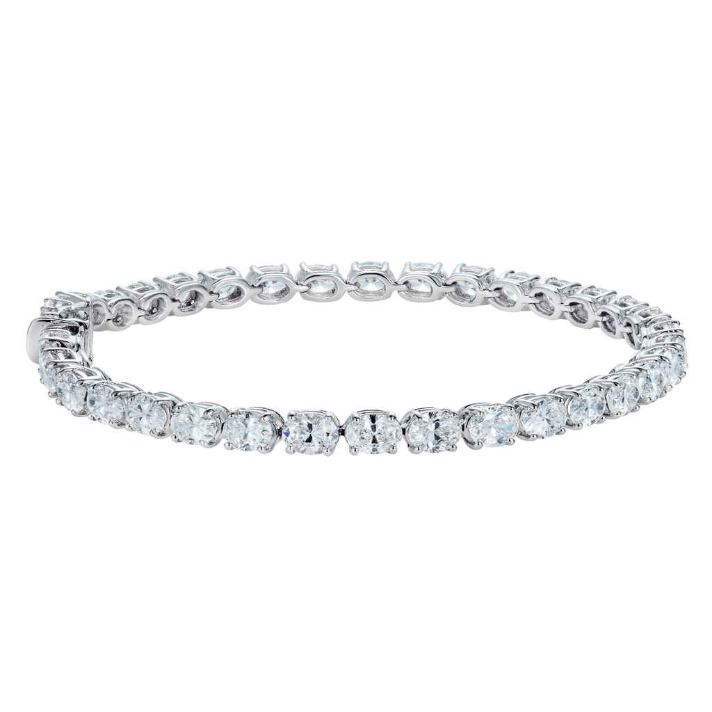 Oval Diamond Tennis Bracelet