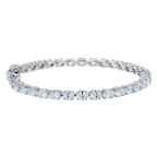 Oval Diamond Tennis Bracelet