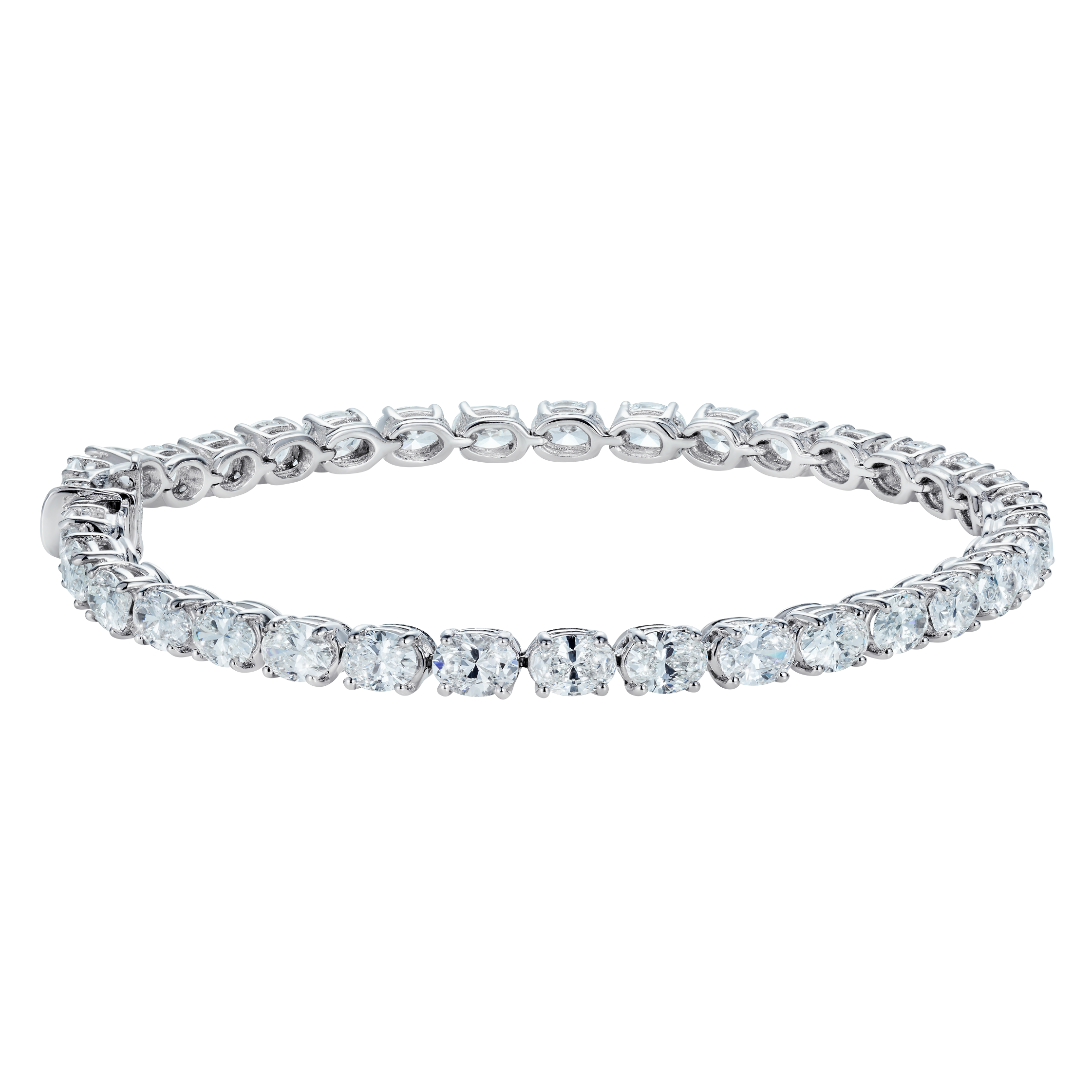 Oval Diamond Tennis Bracelet