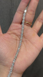 Oval Diamond Tennis Bracelet